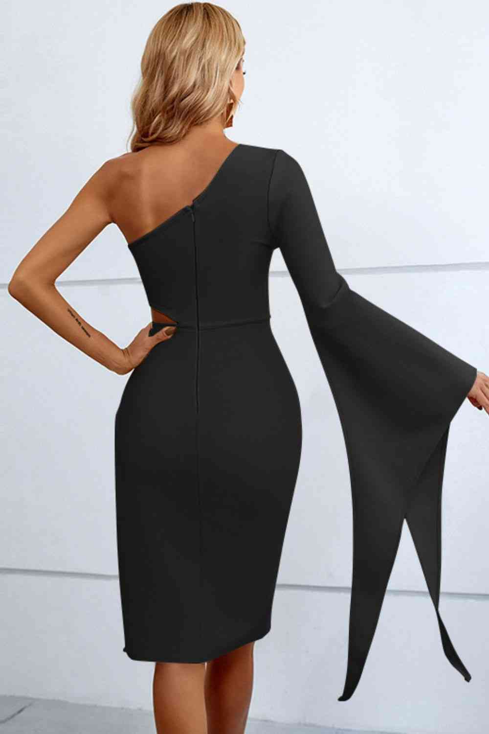 Different Page One-Shoulder Dress