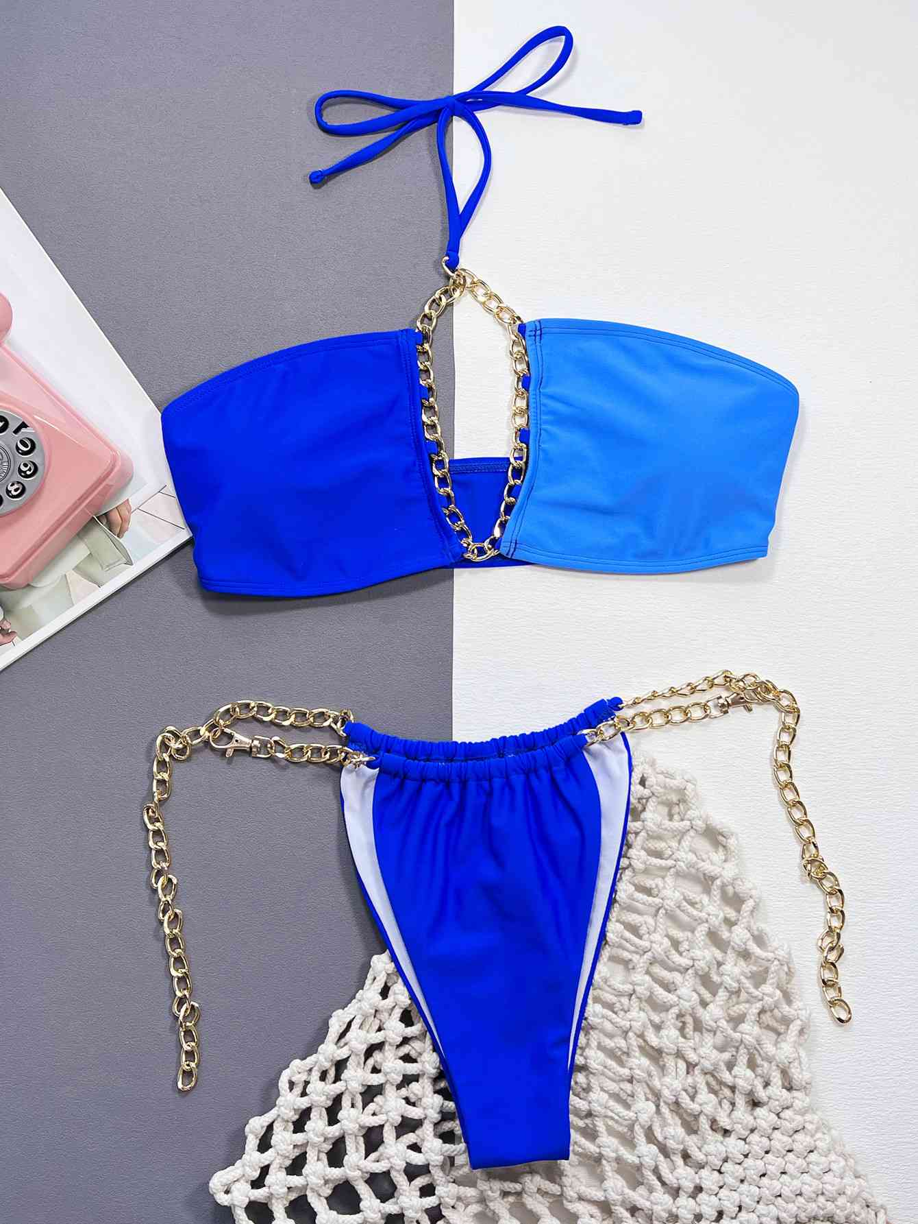 Bling Blue Bikini Set